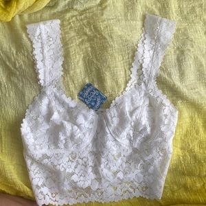 Free People lace crop top